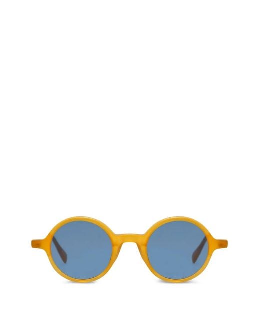 Gigi Studios Blue Greta Round-Frame Sunglasses