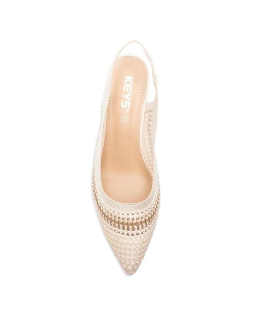 Keys Natural Woven Point-Toe Pumps