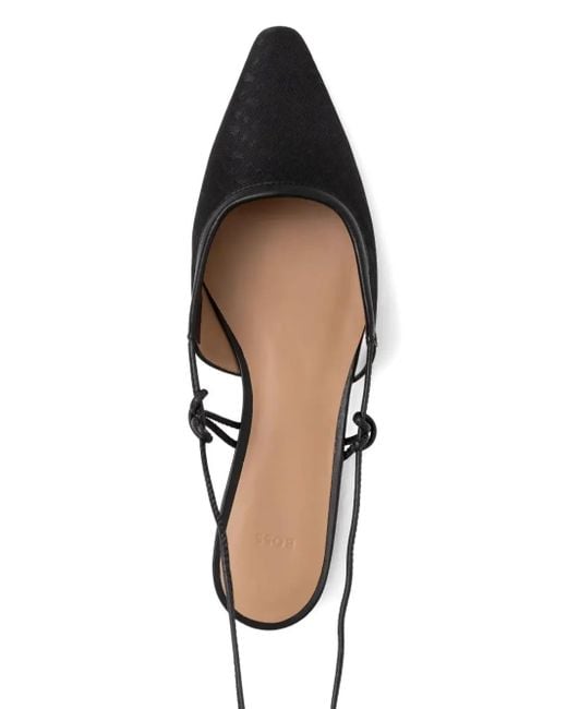 Boss White Charlize Ballerinas