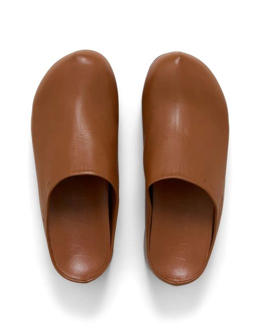 Marni Brown Clogs Mit Plateau