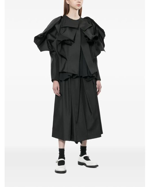 Comme des Garçons Black Ruffled Jacket