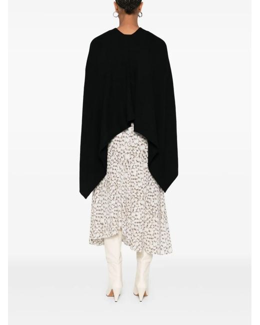 Bompard Black Cashmere Poncho