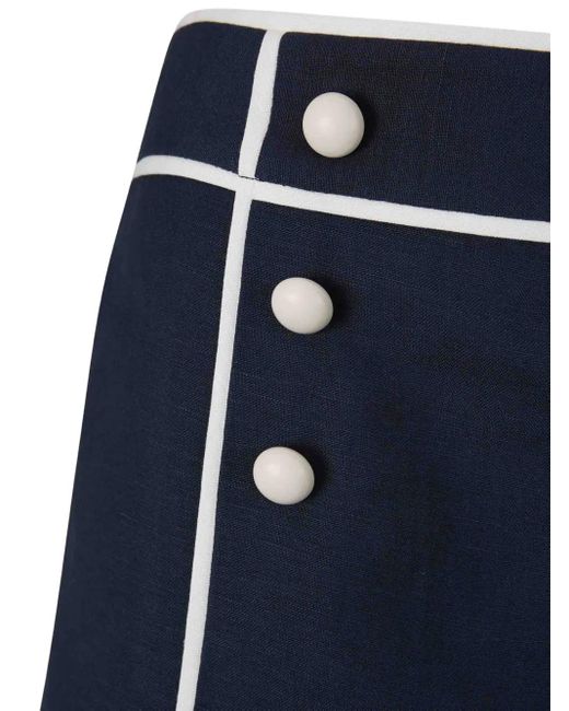 Jonathan Simkhai Blue Crosby Shorts