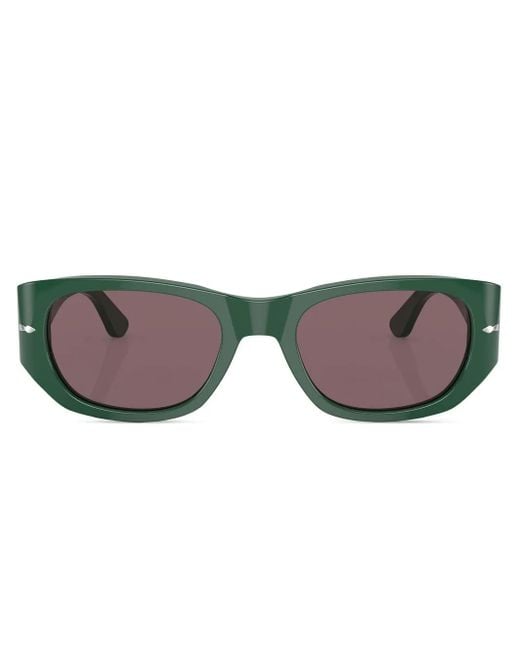 Persol Gray Rectangle-Frame Tinted Sunglasses