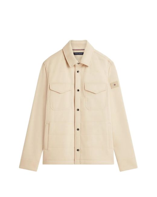 Tommy Hilfiger Natural Quilted-Effect Jacket for men