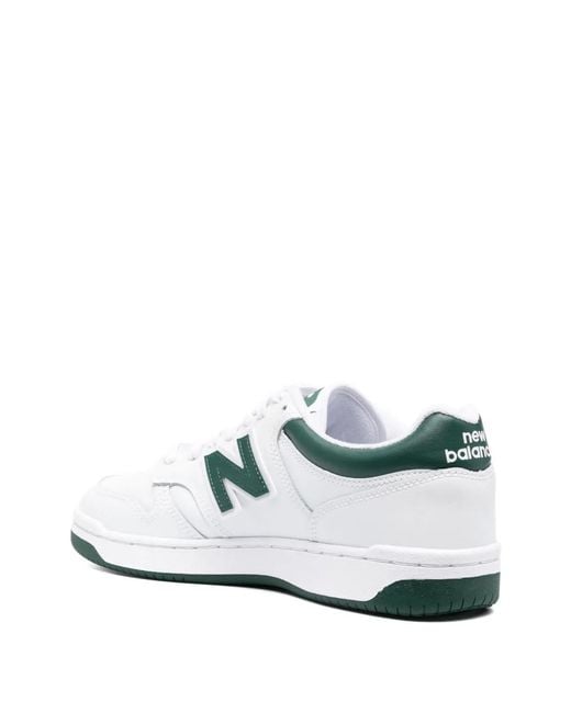 New Balance 480 Sneakers mit Logo-Patch in White für Herren