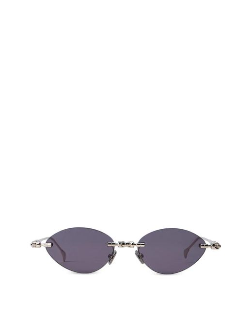 Kuboraum Purple Oval-Frame Sunglasses