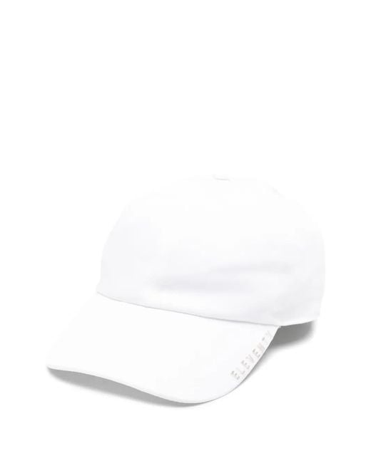 Eleventy White Logo Baseball Hat for men