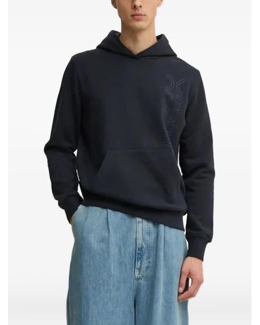 Sudadera con capucha y detalle de logo Liu Jo de hombre de color Blue