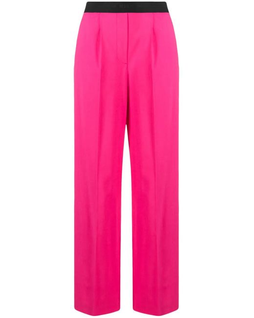 MSGM Broek Met Wijde Pijpen in het Pink