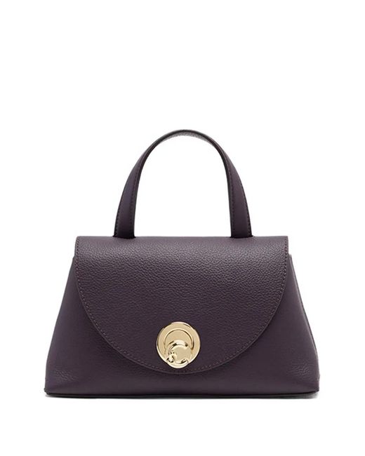 Coccinelle Purple Small Nikla Leather Crossbody Bag