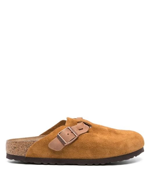 Birkenstock Brown Boston Braided Clogs