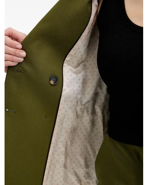 Paul Smith Green Double-Breasted Button Blazer