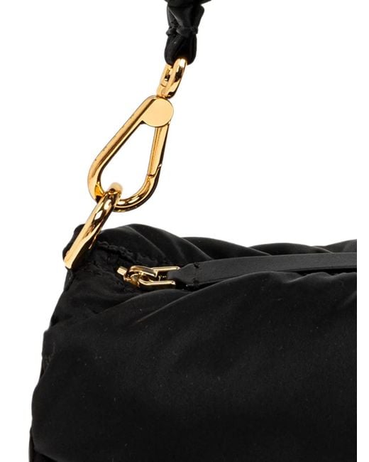 Marni Blue Ruched-Strap Shoulder Bag