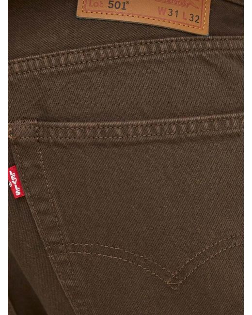 Levi's Brown 501 Jeans for men