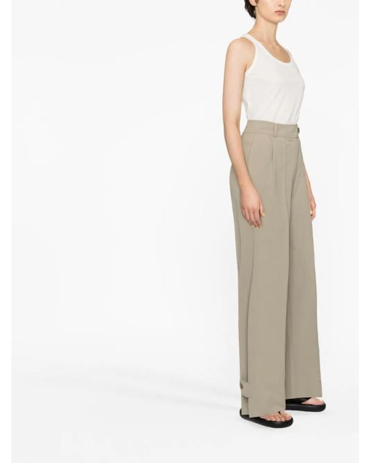 Jil Sander White Sleeveless Cotton Tank Top