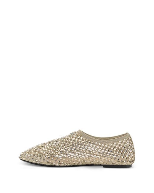 strategia shoes White R11 Embellished Ballet Flats