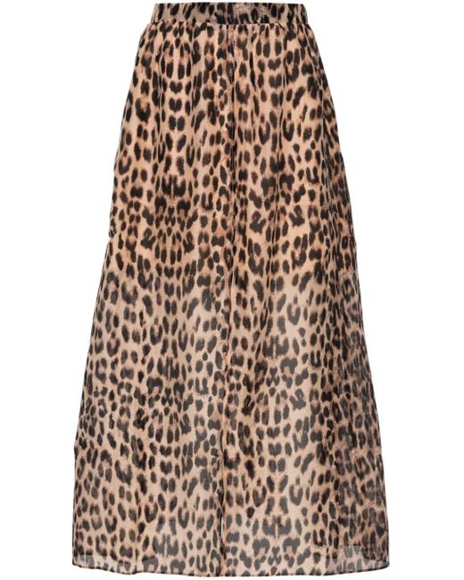 Baum und Pferdgarten Brown Sadia Leopard-print Skirt