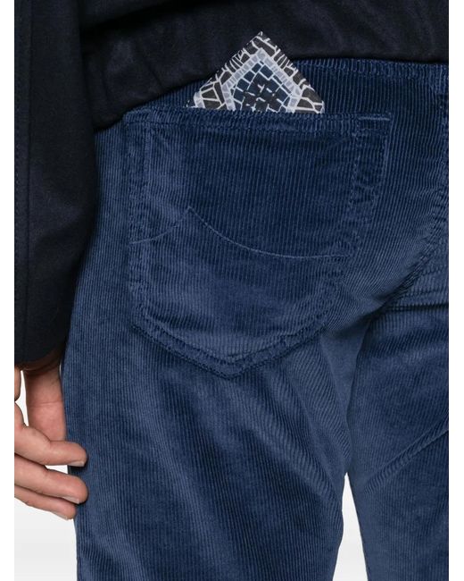 Jacob Cohen Blue Bard Corduroy Trousers for men