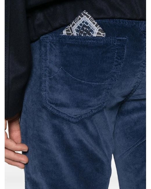 Pantaloni A Coste Bard di Jacob Cohen in Blue da Uomo