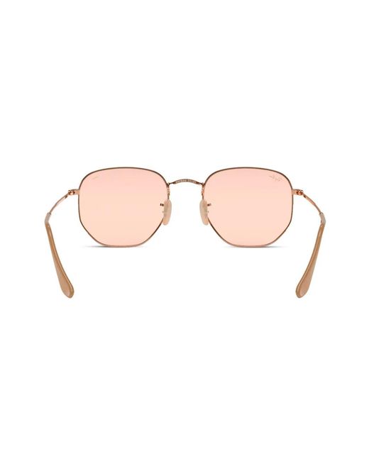 Ray-Ban Pink Hexagonal Sunglasses