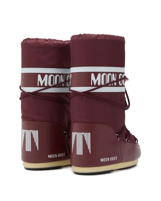 Moon Boot Red Mb Icon Nylon