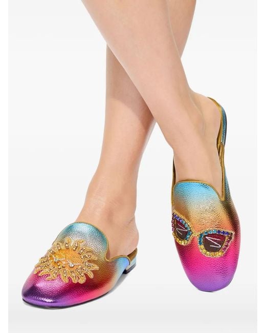 Kurt Geiger Pink Ombre -Effect Mules