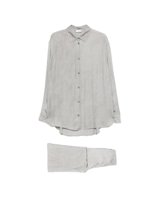 Vestido Con Cordones ANDAMANE de color White