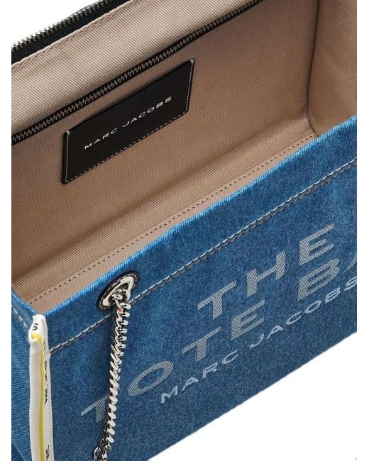 Marc Jacobs Blue The Tote Bag Chain-Link Denim Tote Bag