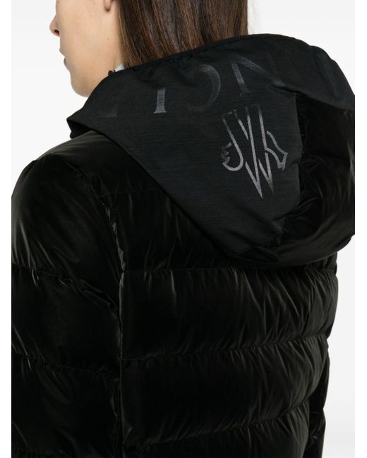 Moncler Black Ananke Hooded Puffer Jacket