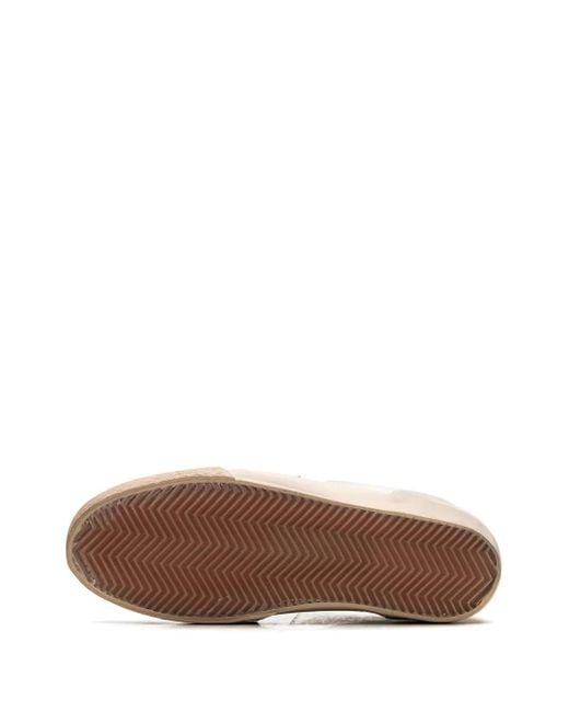 Golden Goose Deluxe Brand White Super-Star Lab /Ice/Taupe" Sneakers
