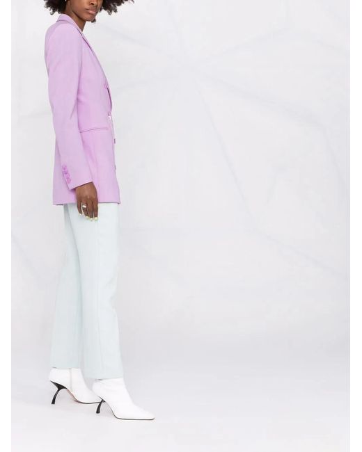 Stella McCartney Purple Double-Breasted Blazer