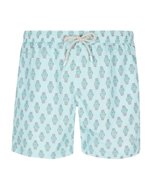 Mc2 Saint Barth Blue Lighting Swim Shorts for men