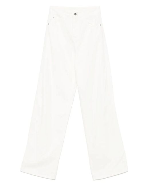 Ermanno Scervino White Logo-patch Jeans