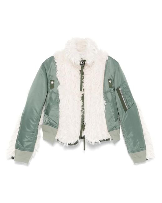 Sacai Blue Panelled Jacket