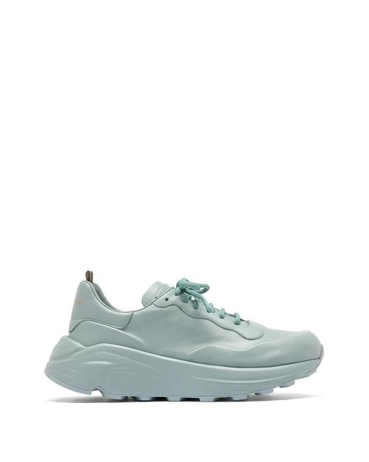 Officine Creative Blue Sphyke Lace-Up Leather Sneakers