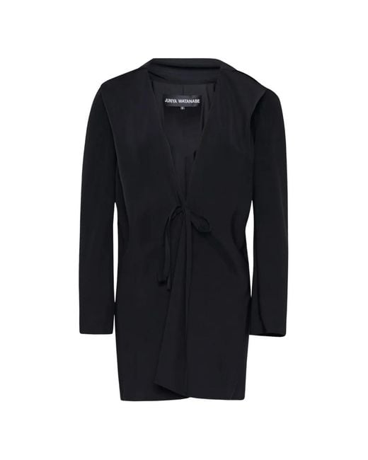 Junya Watanabe Blue Tie-Fastening Taffeta Jacket