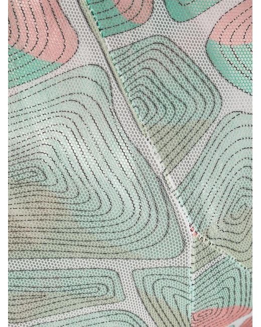 Emilio Pucci Blue Tartuca-Print Tights