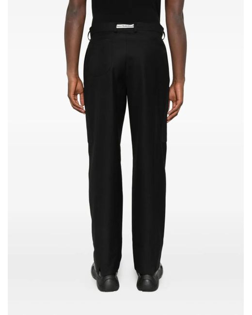 Notrainproof Black Pressed-Crease Trousers for men