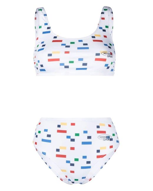 Missoni Sport Graphicprint Bikini in White Lyst