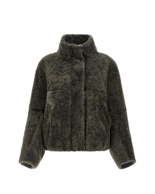 Brunello Cucinelli Green Paneled Lambskin Jacket
