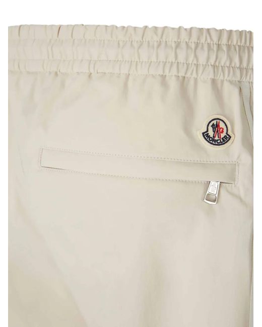 Moncler Natural Drawstring Trousers for men