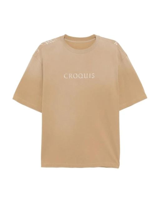 CROQUIS Natural Logo-Printed T-Shirt for men