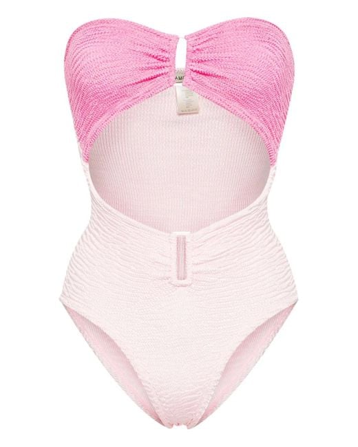 Paramidonna Gesmockt Badpak in het Pink