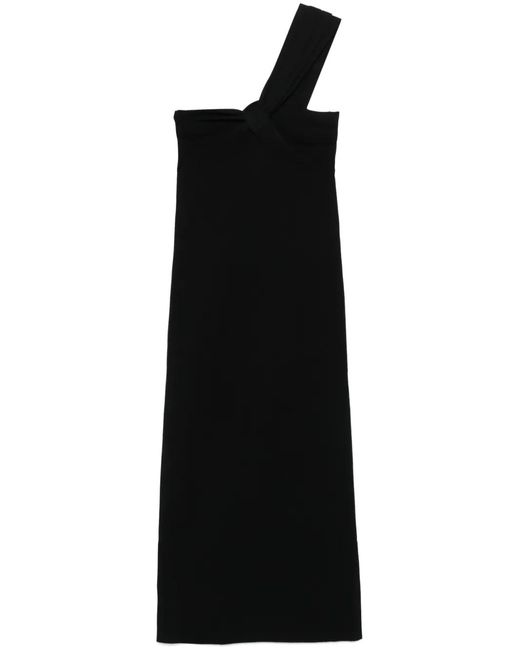 P.A.R.O.S.H. Black Knitted Mini Dress