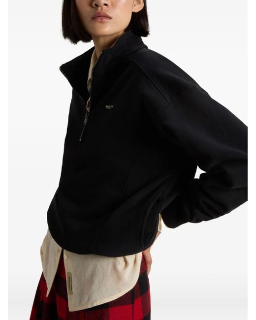 Woolrich Black Zip-Up Sweatshirt
