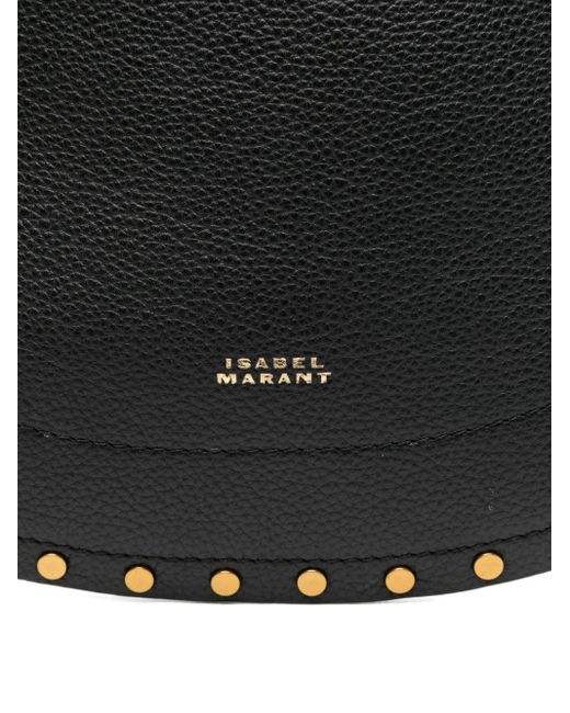 Isabel Marant Oskan Half Moon Shopper Met Studs in het Black