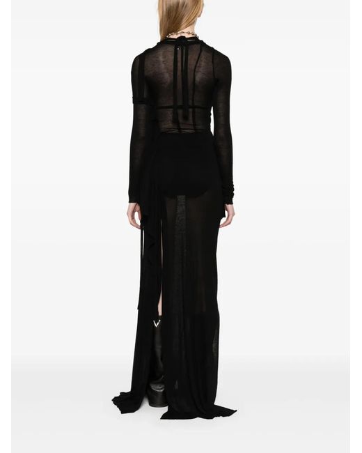 OTTOLINGER Black Deconstructed Maxi Dress