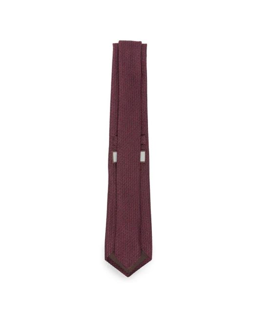 Canali Purple Micro-Pattern Silk-Blend Tie for men