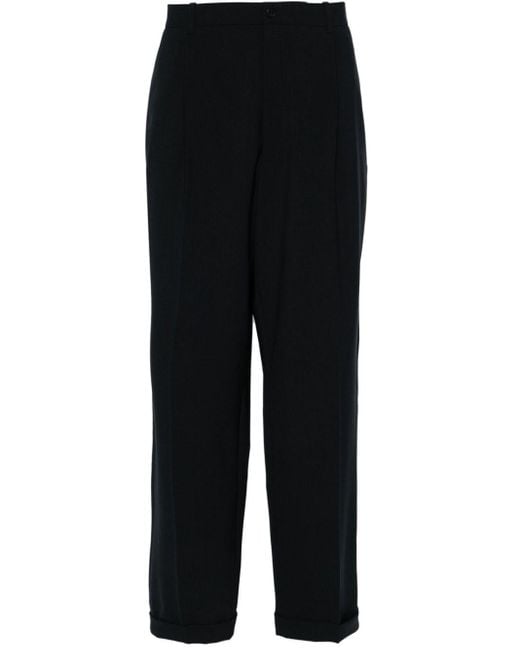 The Row Black Keenan Mid-rise Tailored Trousers for men
